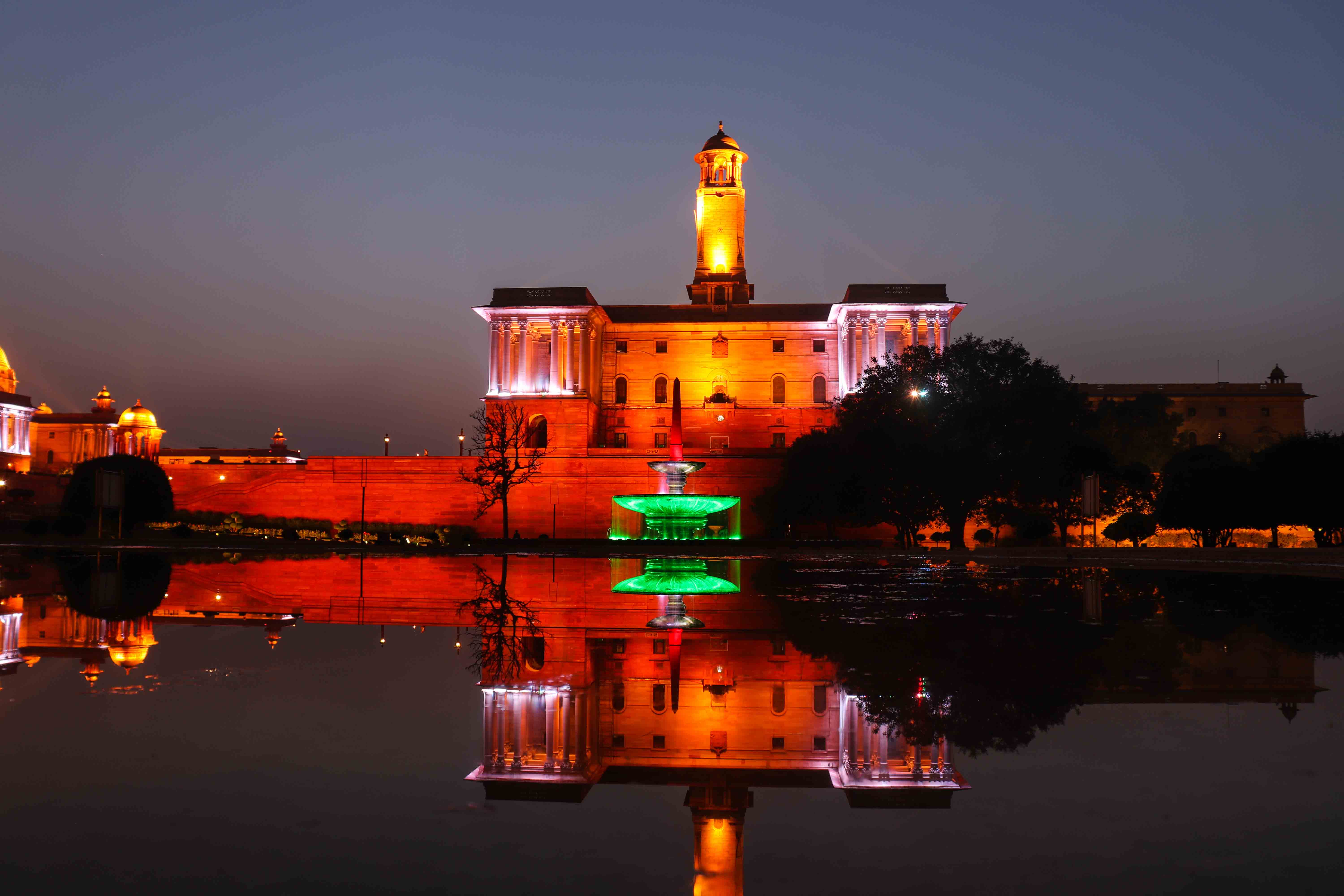 rashtrapati bahawan, new delhi, india, monuments, night-photography, night photography, long-exposure-photography